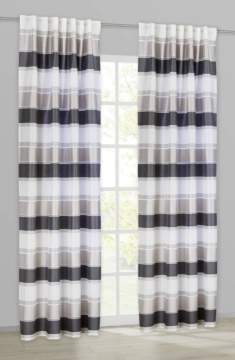 POCOline Schlaufenvorhang Nanni grau B/L: ca. 140x245 cm