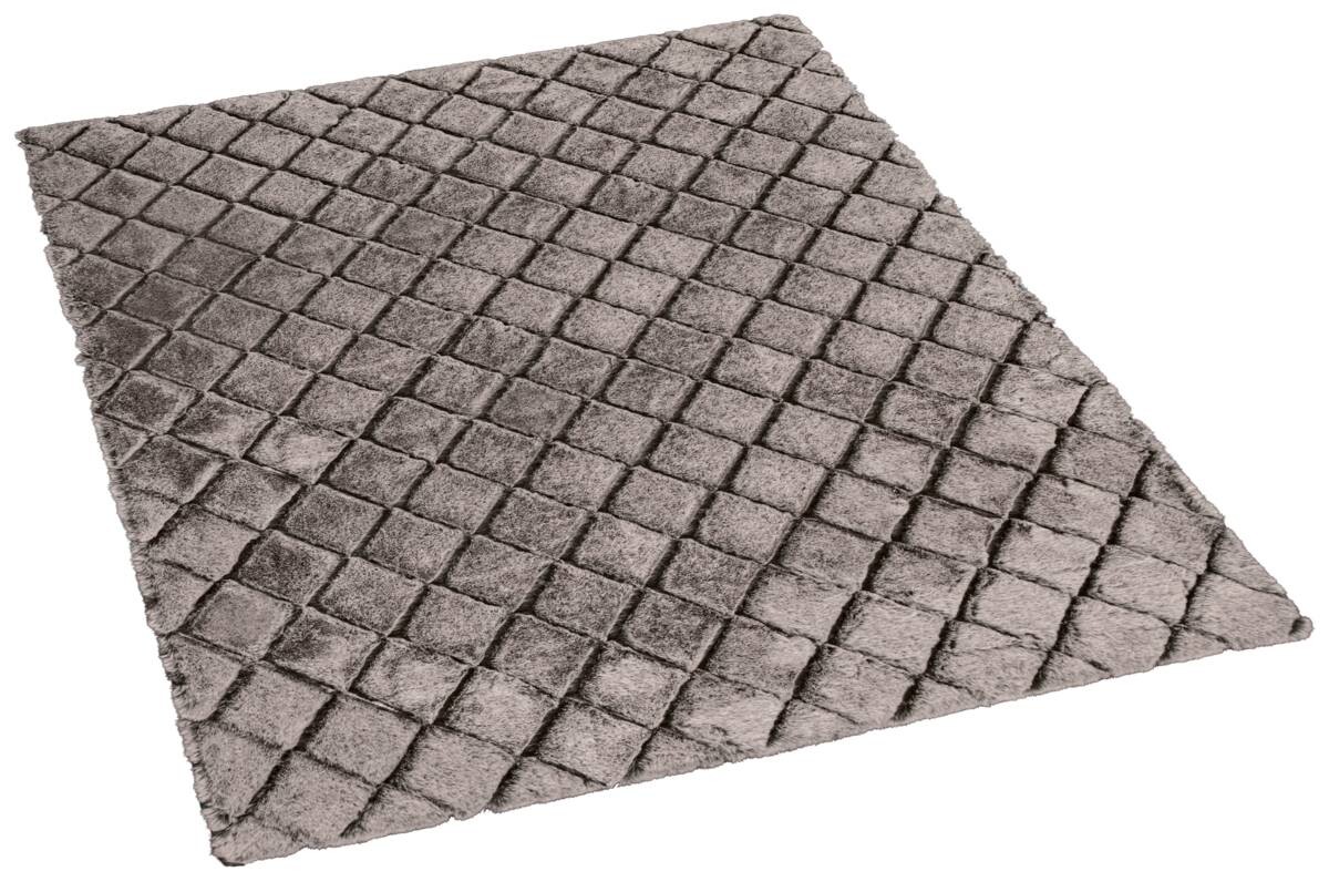 Teppich Vichy natur B/L: ca. 160x230 cm