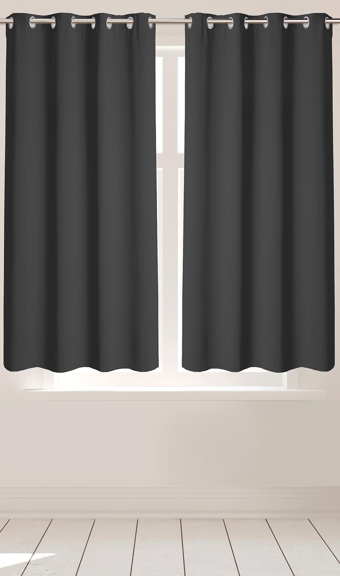 Ösenvorhang Verona anthrazit B/L: ca. 140x175 cm