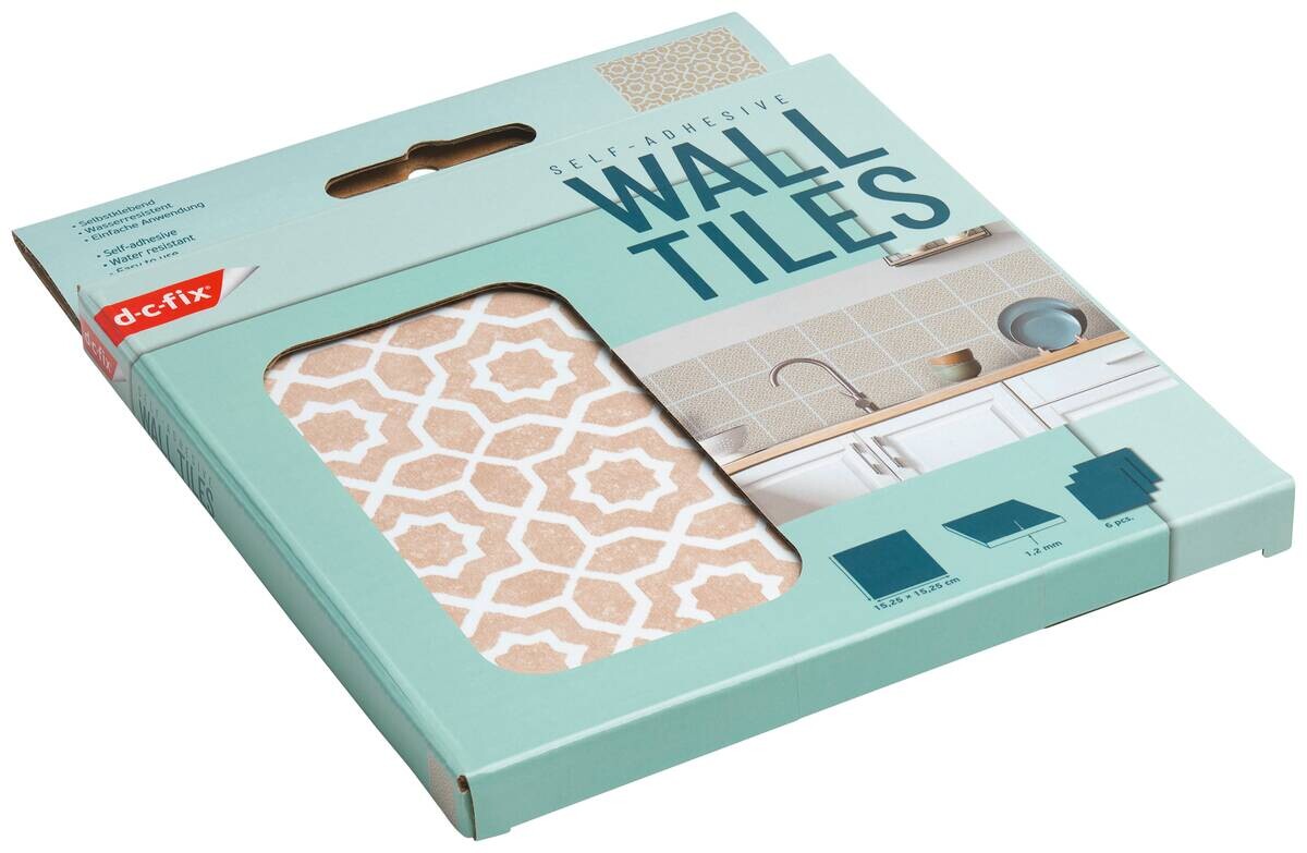 d-c-fix Wandfliese selbstklebend beige B/L: ca. 15,25x15,25 cm