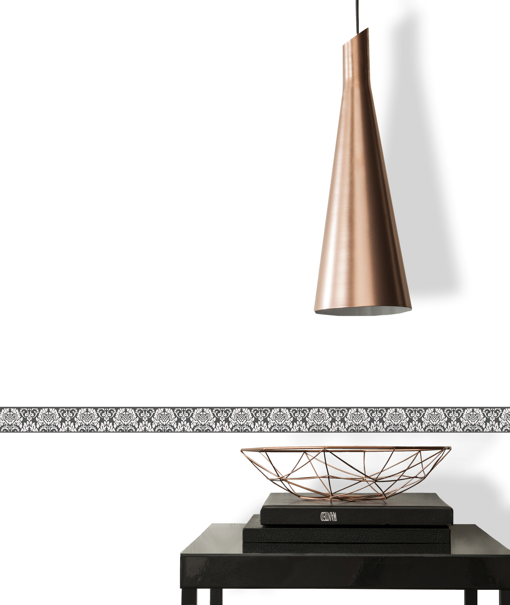 A.S.Creation Bordüre schwarz weiß B/H/D: ca. 5x500x7,5 cm