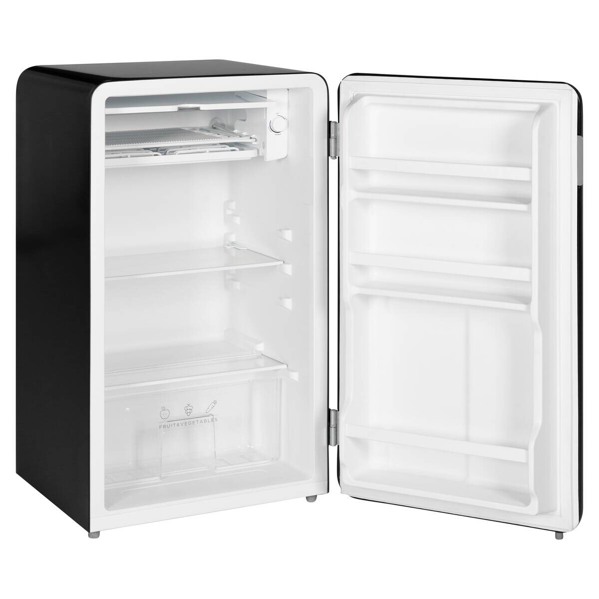 POCOline Stand-Kühlschrank KS84-93ESG schwarz B/H/T: ca. 49x84x46 cm