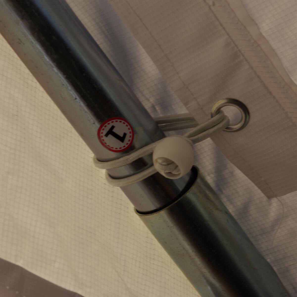 VCM Pavillon weiß Metall B/H/L: ca. 300x300x400 cm