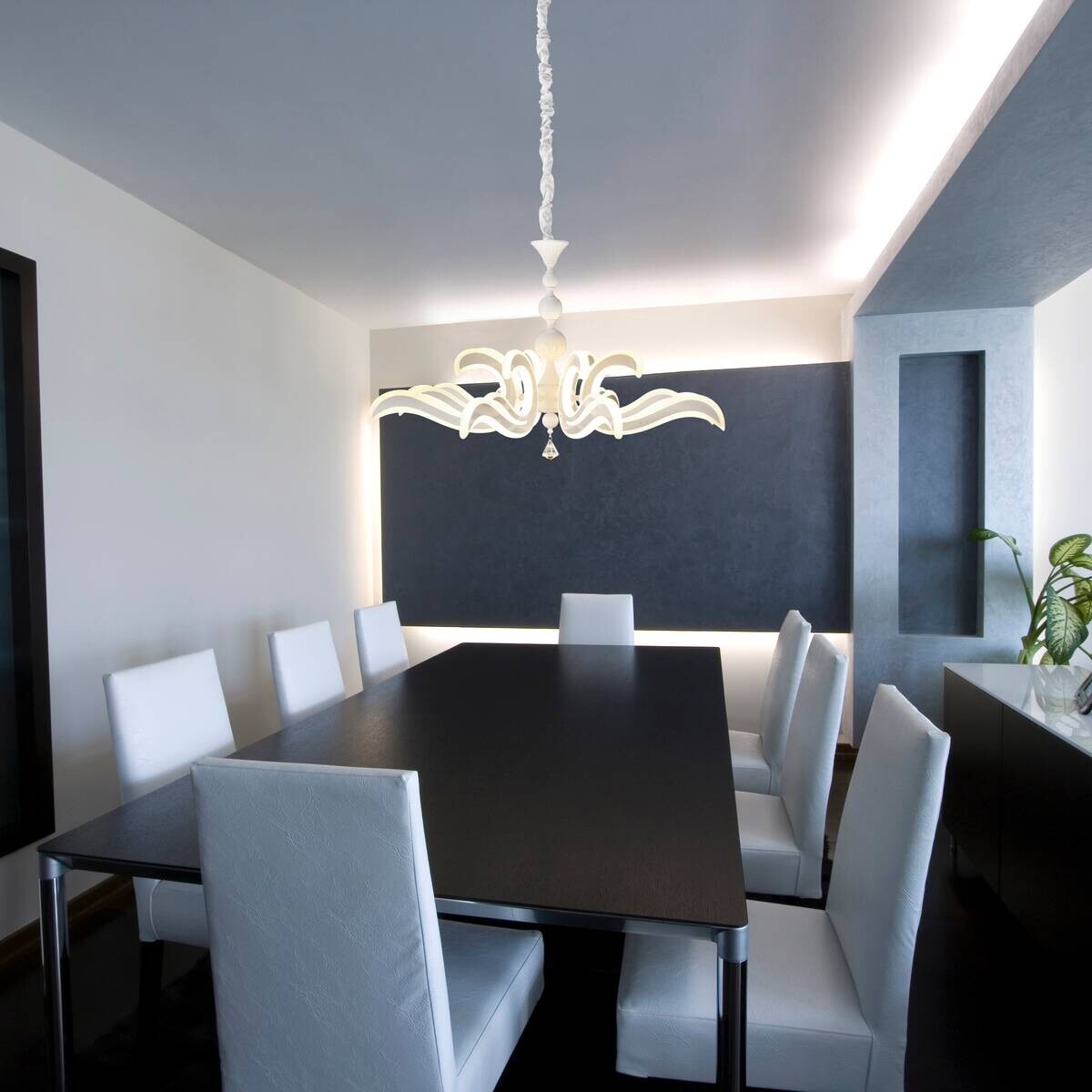 Näve Leuchten Pendelleuchte 6081323 weiß Metall Kunststoff B/H/T: ca. 66x120x66 cm null 1 Brennstellen