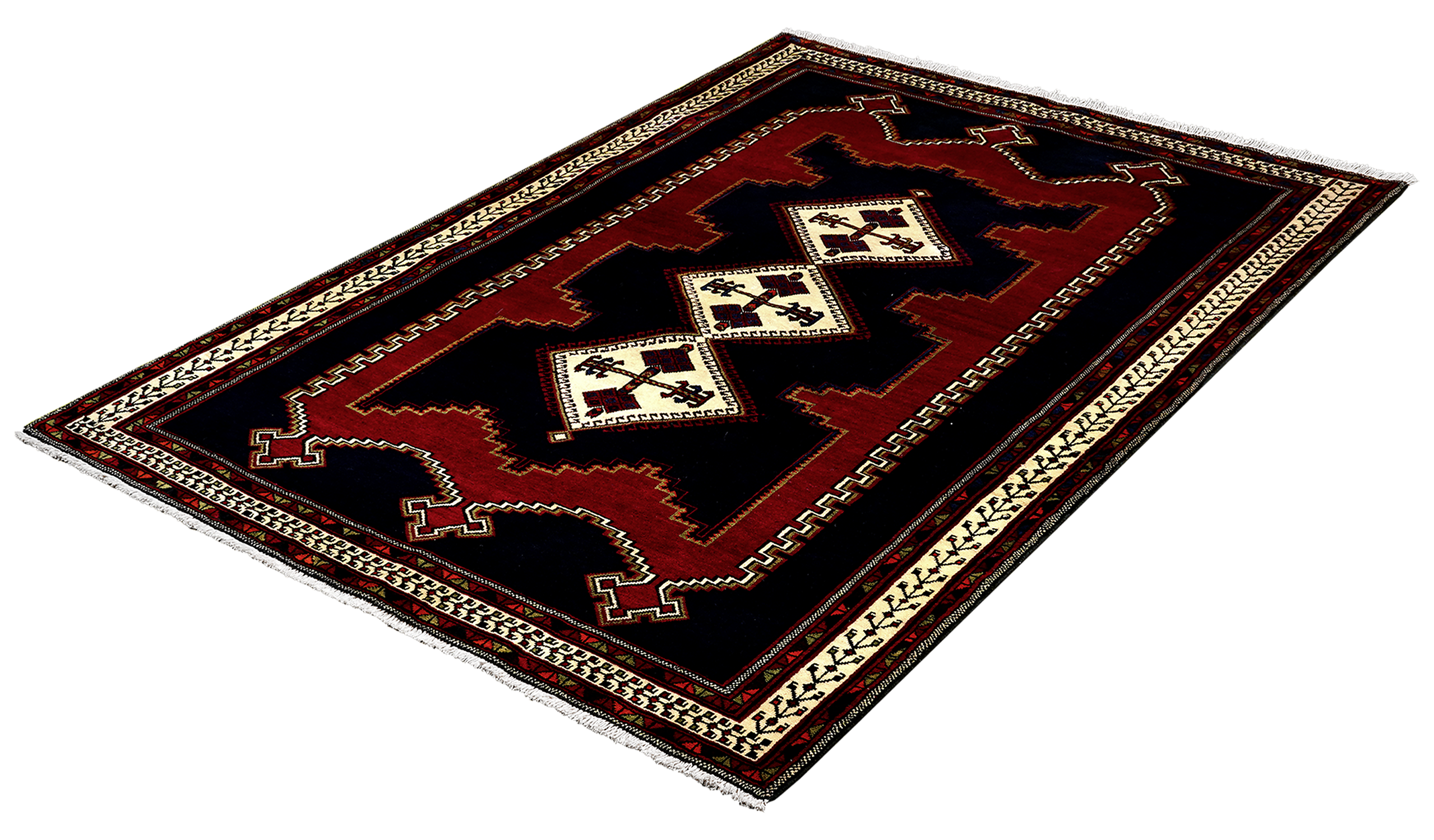 PersaTepp Teppich Afshar blau B/H/L: ca. 159x1x233 cm PersaTepp Teppich Afshar blau B/H/L: ca. 159x1x233 cm