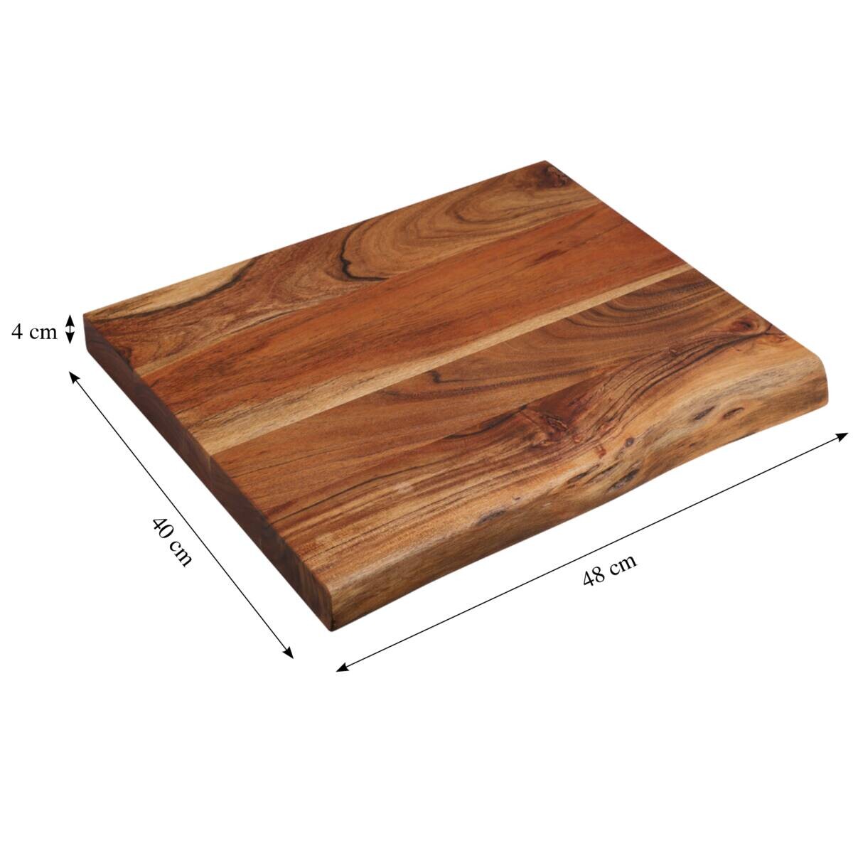 Kesper Tranchierbrett natur Akazie B/H/L: ca. 40x4x48 cm