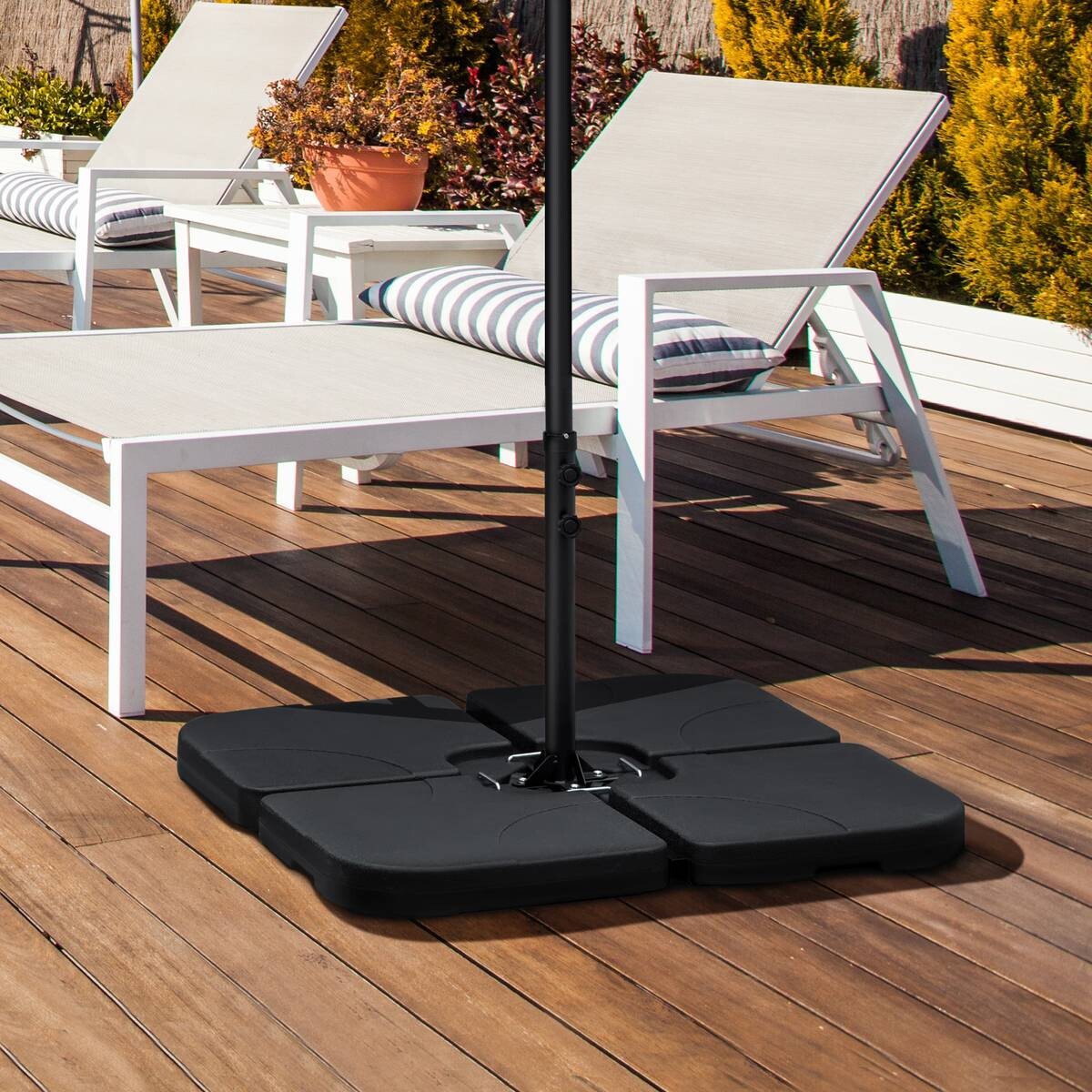 Outsunny Schirmgewicht mit 4 Teilen