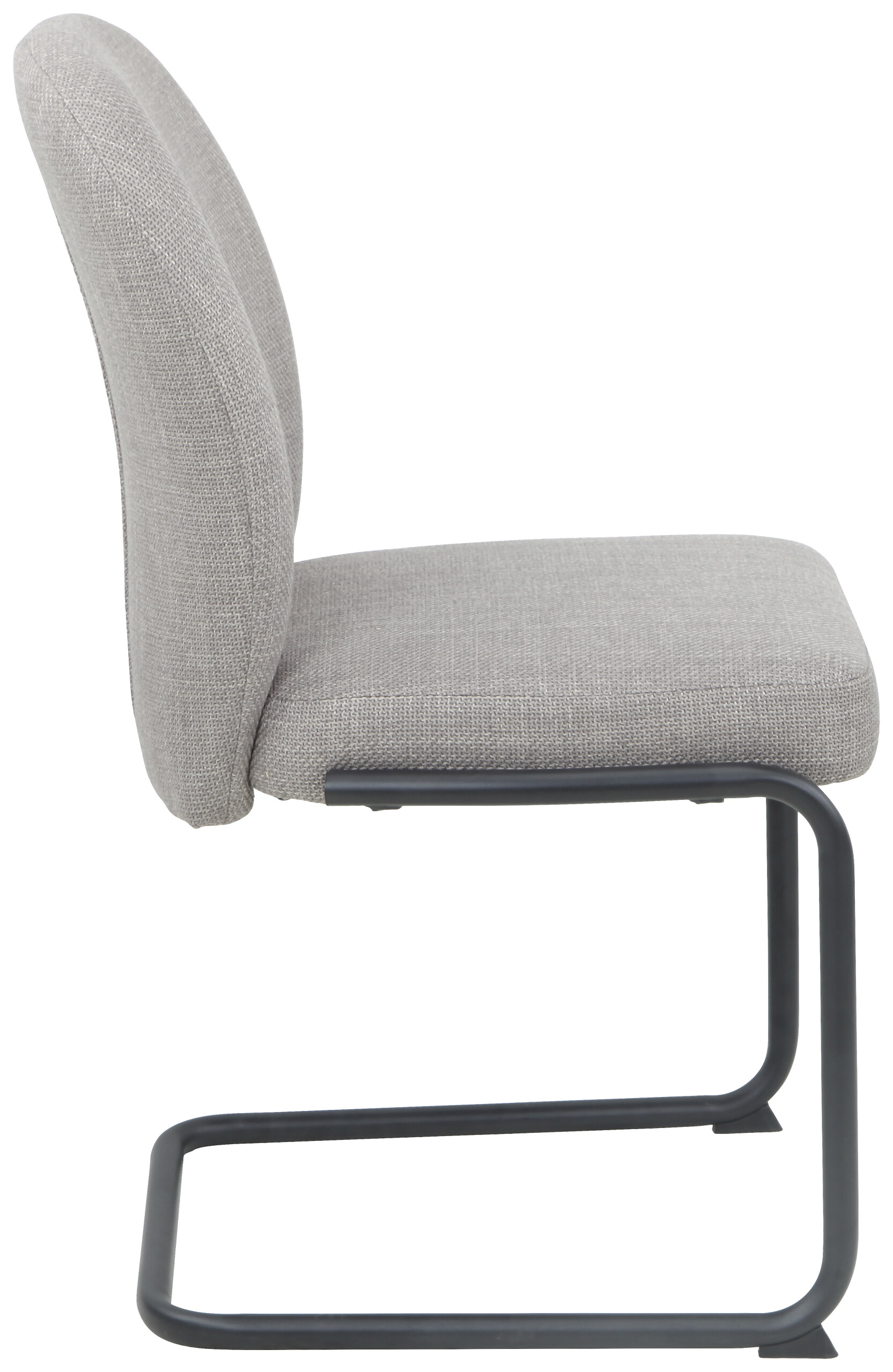 Schwingstuhl Karen II, 2er-Set schlamm Metall Webstoff B/H/T: ca. 53x90x62 cm