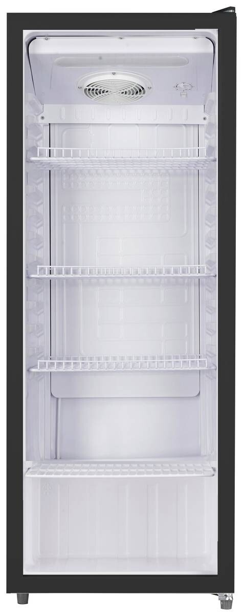 POCOline Glastürkühlschrank GTK144-235 DB schwarz B/H/T: ca. 54x144x55 cm