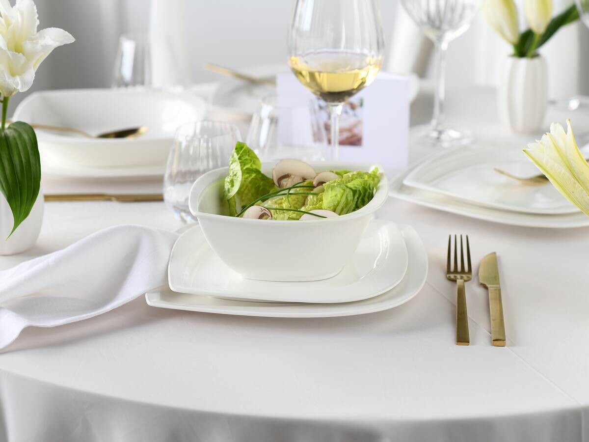 CreaTable Kombiservice Melbourne weiß Porzellan 16 tlg.