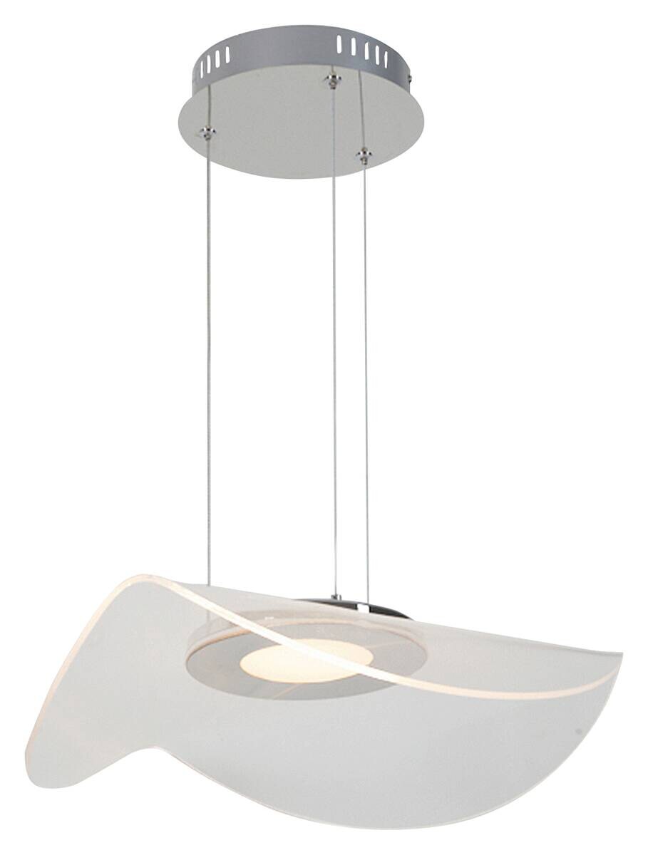 POCOline LED-Pendelleuchte silber H/D: ca. 120x48 cm
