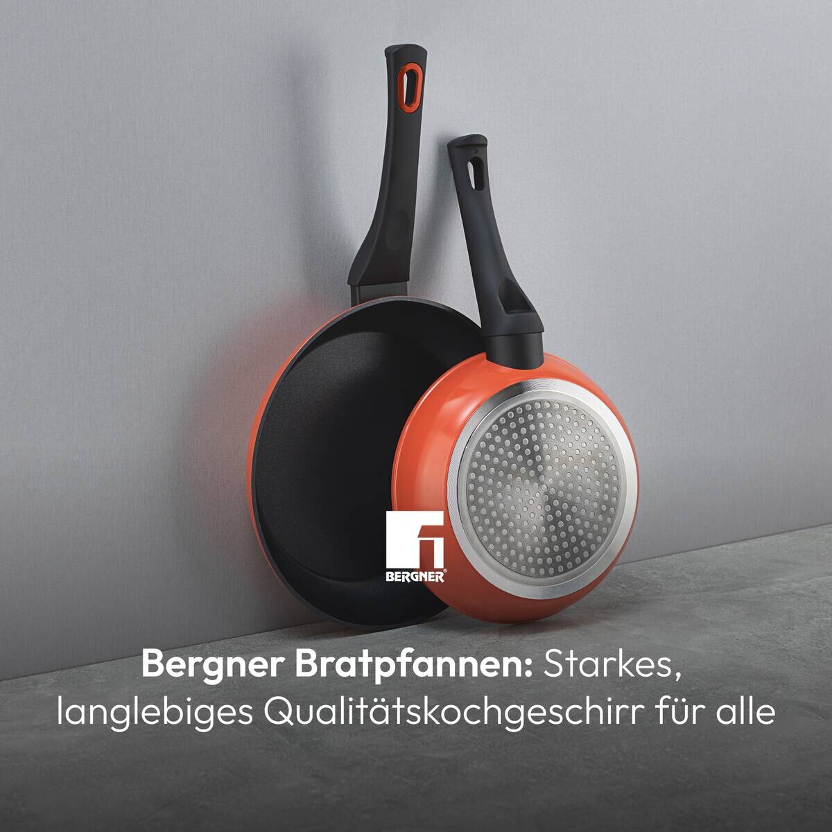 BERGNER Pfannenset CLASSIQUE rot Stahl 2 tlg.