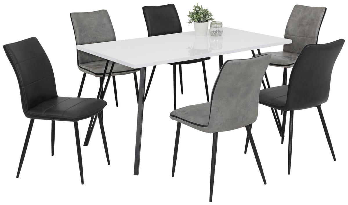 Stuhl Caroline anthrazit Vintage B/H/T: ca. 45x87x57 cm