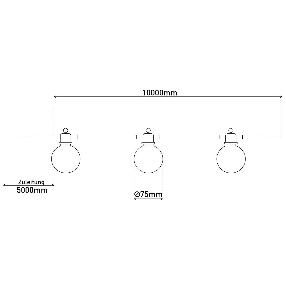 Solarleuchte 5314770 warmweiß Kunststoff B/H/T: ca. 7,5x7,5x1000 cm