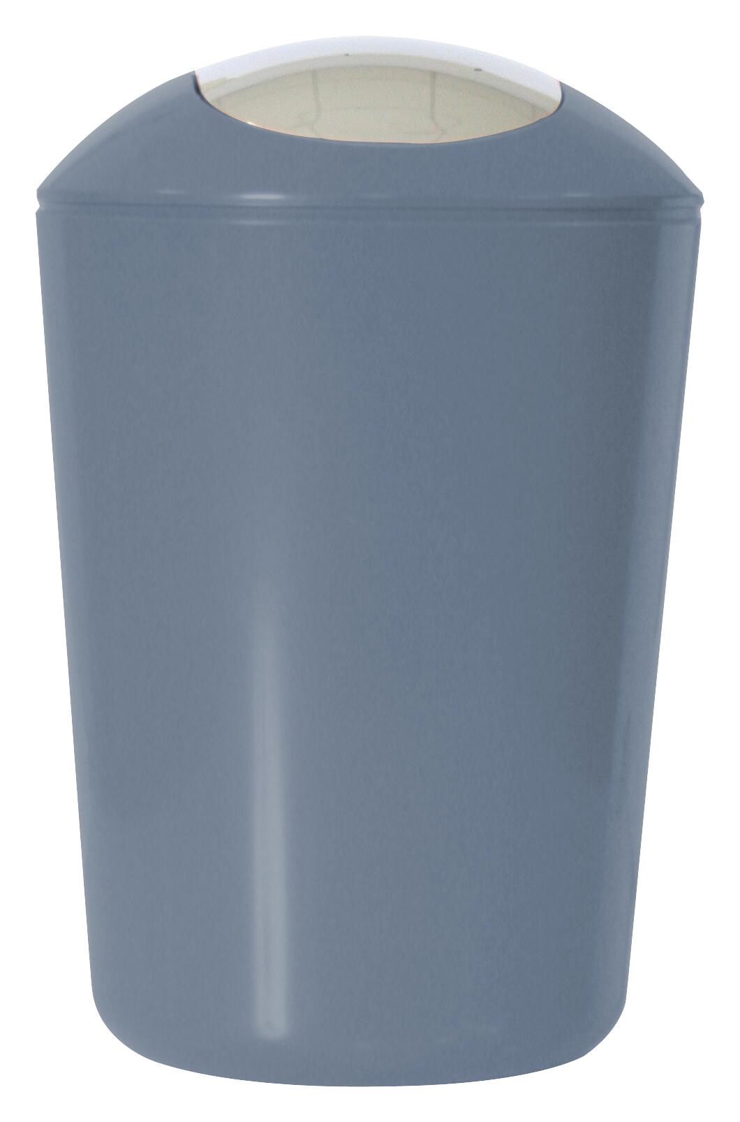 Schwingdeckeleimer grau Kunststoff H/D: ca. 30x20 cm ca. 5 l