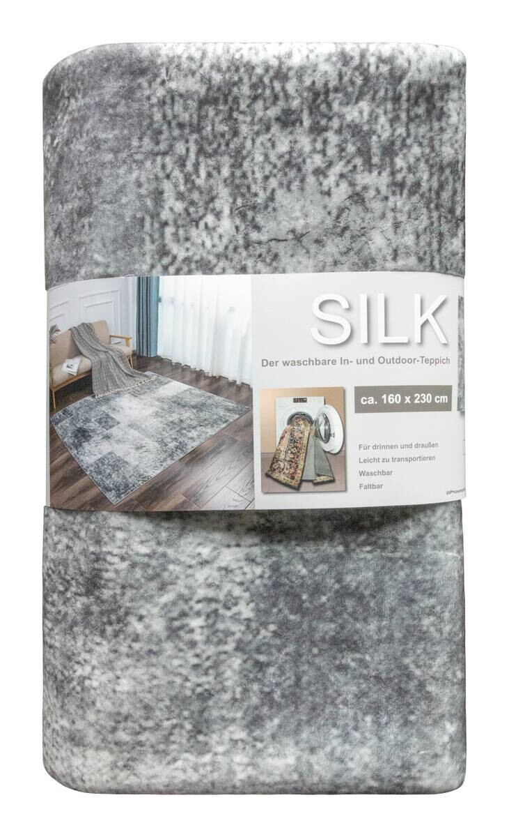 Teppich Silk silber B/L: ca. 200x290 cm