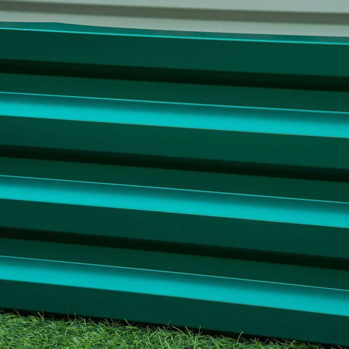 Outsunny Hochbeet grün Edelstahl B/H/L: ca. 60x120x30,5 cm