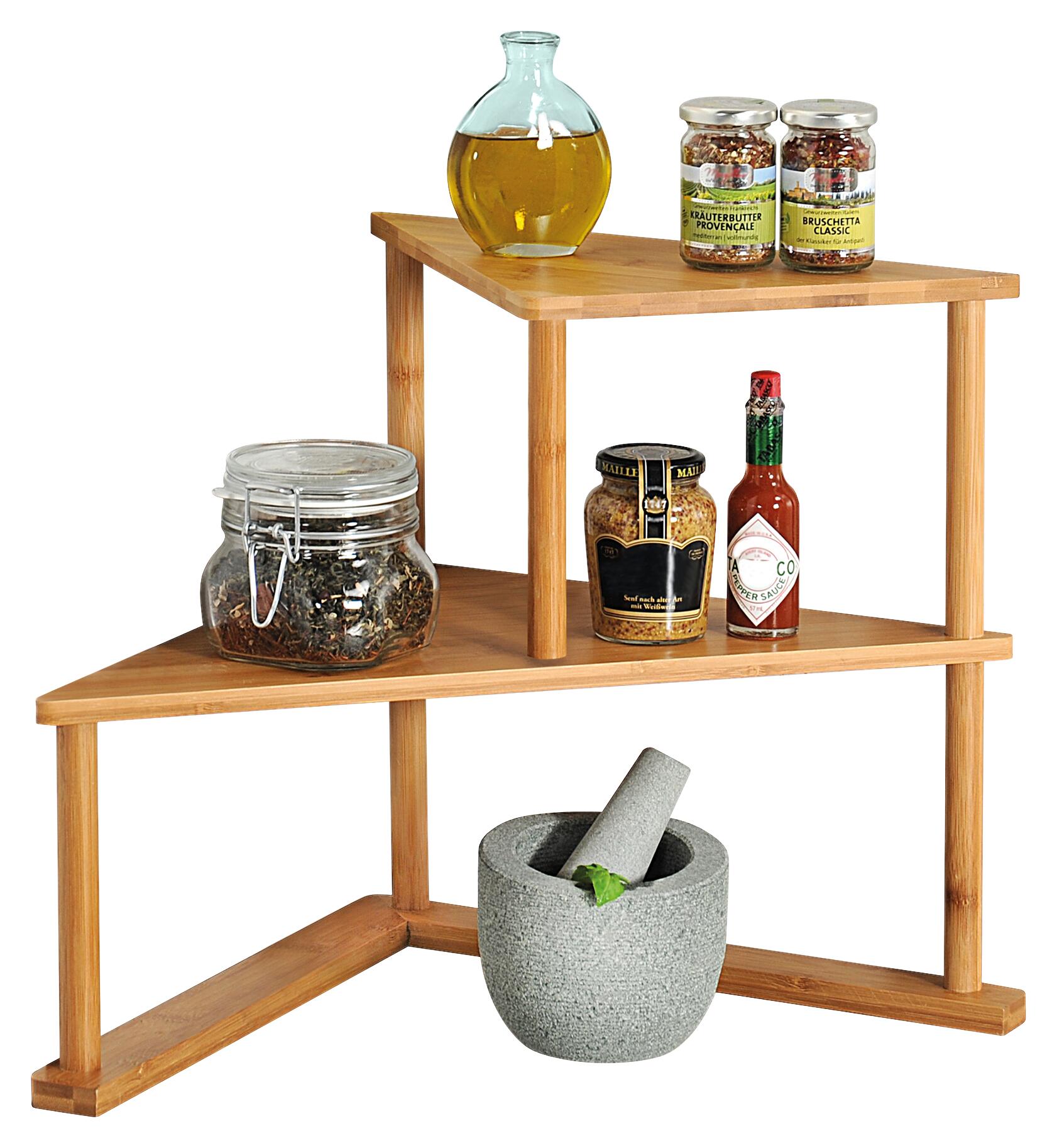 Kesper Kücheneckregal natur Bambus Kesper Kücheneckregal natur Bambus