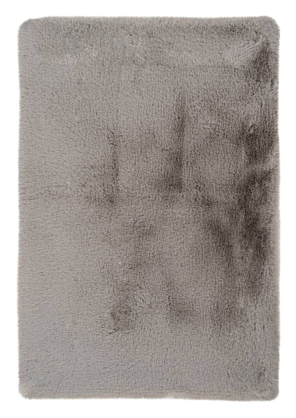 Kayoom Hochflorteppich Badematte Rabbit 325 hellgrau B/H/L: ca. 40x3,5x60 cm