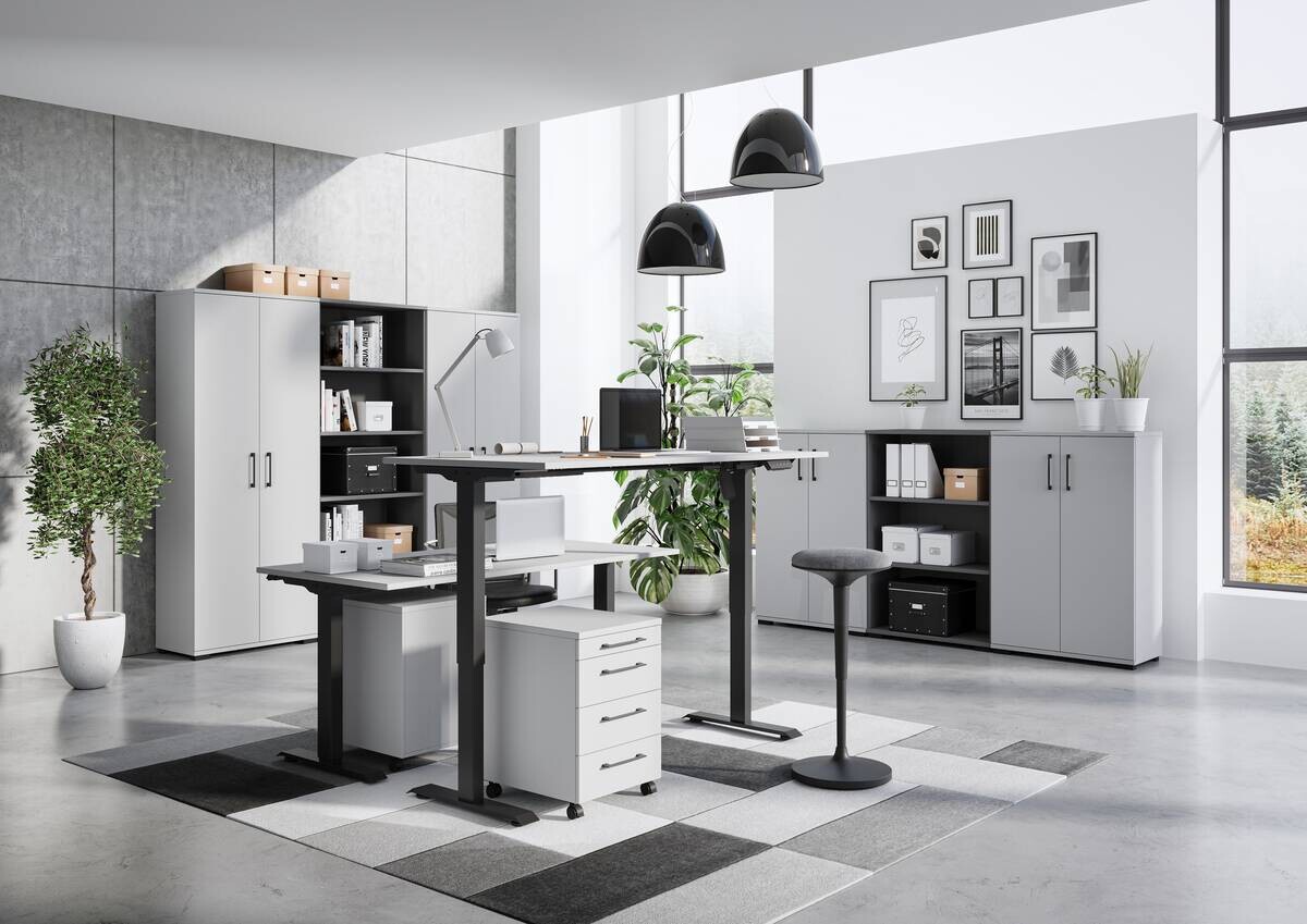 Aktenschrank 4250-69 Lichtgrau B/H/T: ca. 80x200x80 cm