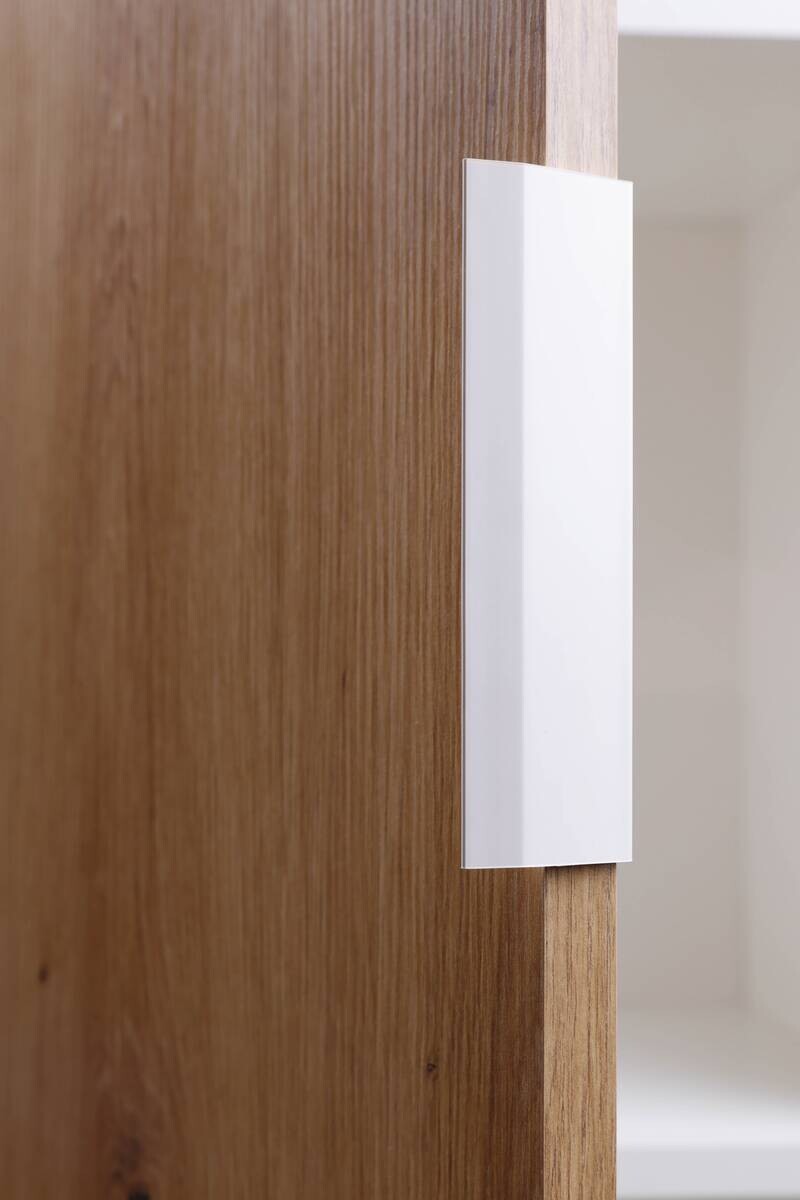 Standregal Pepeto 2T weiß weiß beschichtet Optik B/H/L: ca. 30x77x77 cm