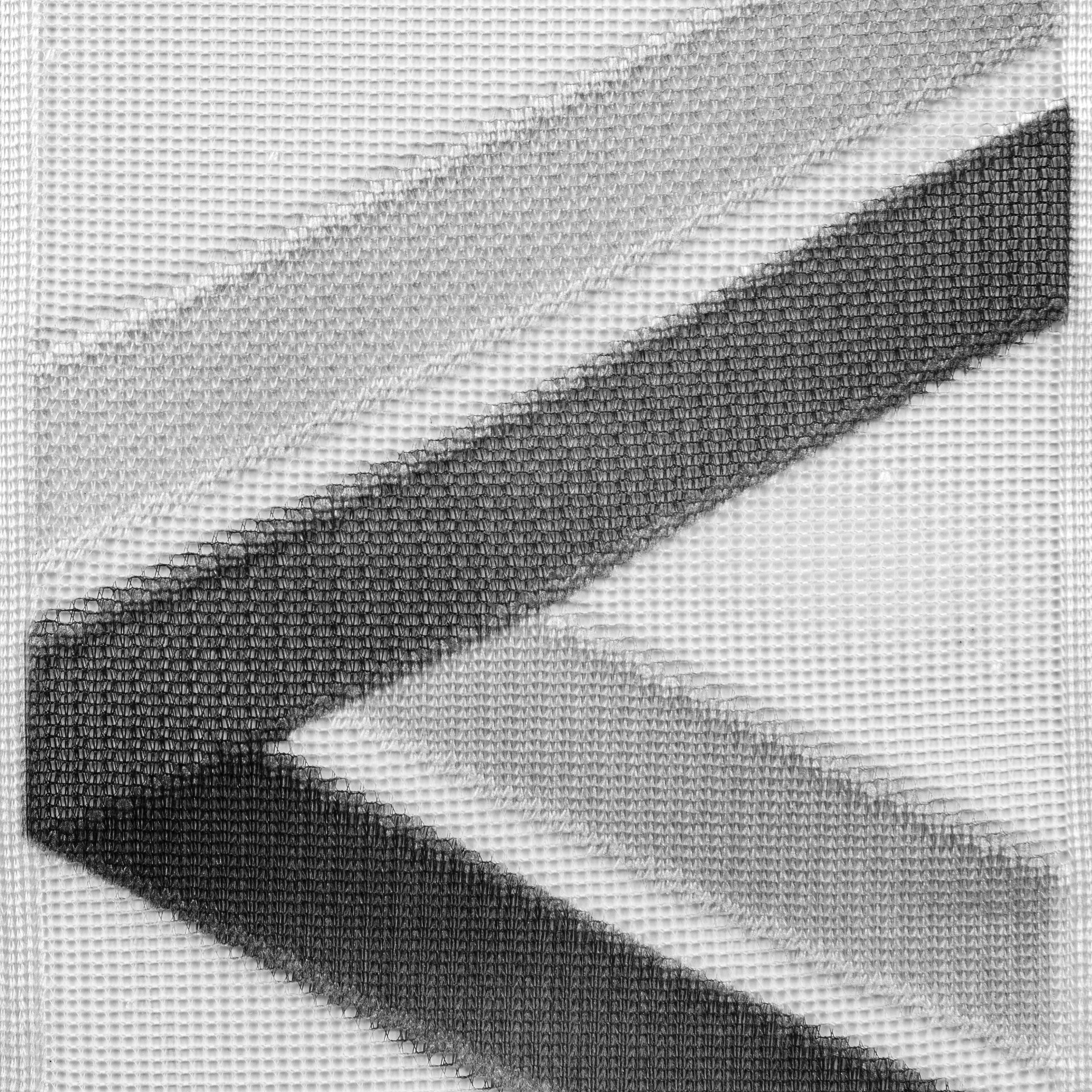 Scheibengardinen-Meterware weiß H: ca. 60 cm