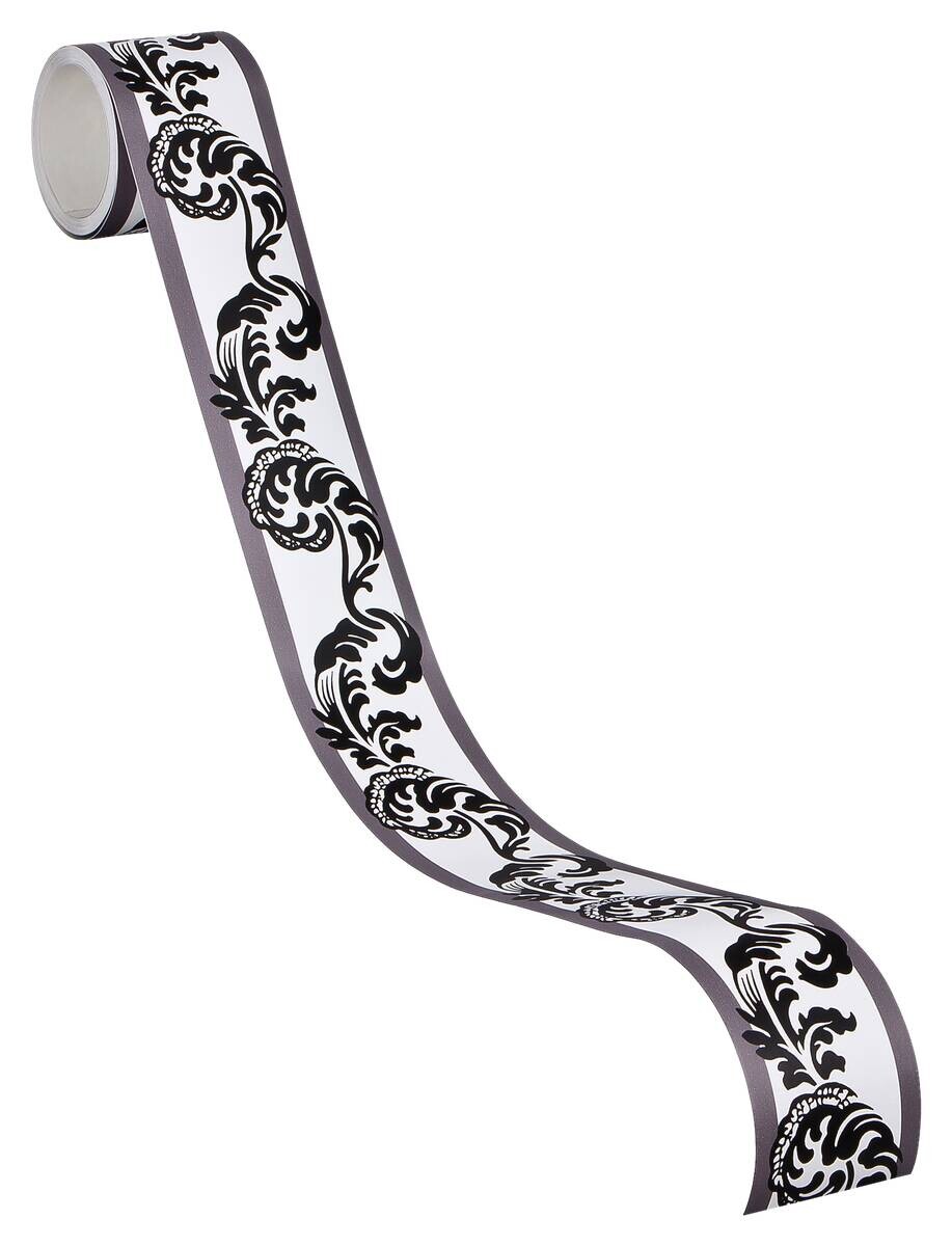 A.S.Creation Bordüre schwarz weiß B/H/D: ca. 5x500x5,5 cm