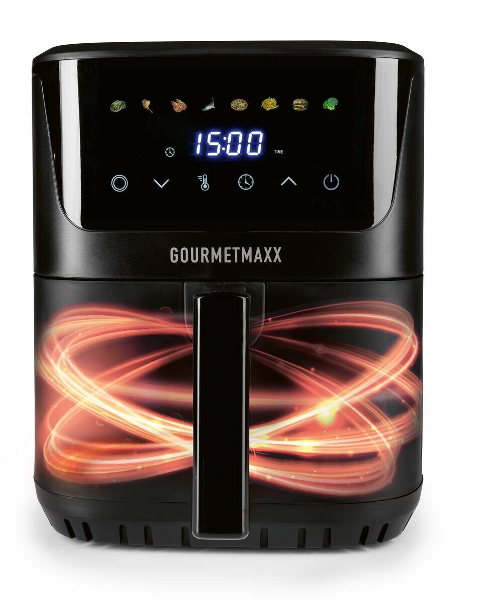 GOURMETmaxx Heißluftfritteuse schwarz Kunststoff B/H/L: ca. 39,1x33,5x28,6 cm ca. 6,5 l