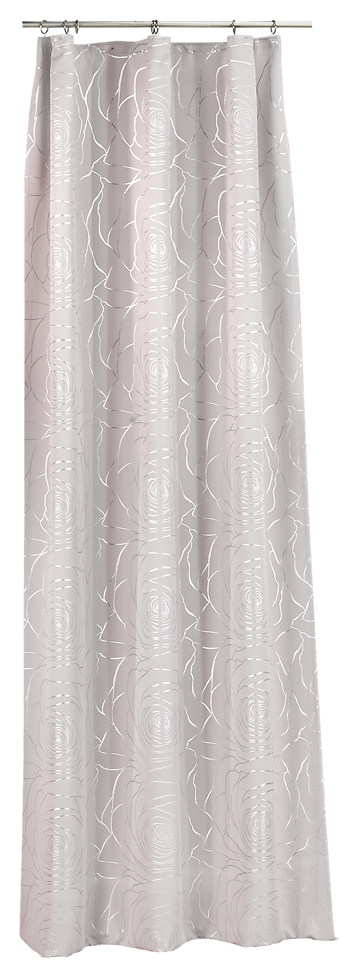 Home Essential Verdunklungsvorhang Roses silber B/L: ca. 140x245 cm
