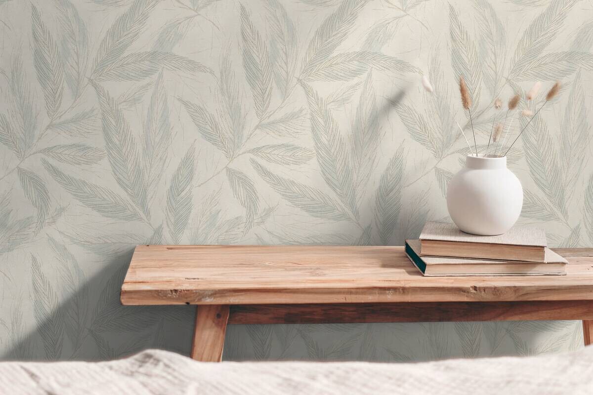 A.S.Creation Vliestapete grau creme weiß B/H/D: ca. 53x1005x9,3 cm