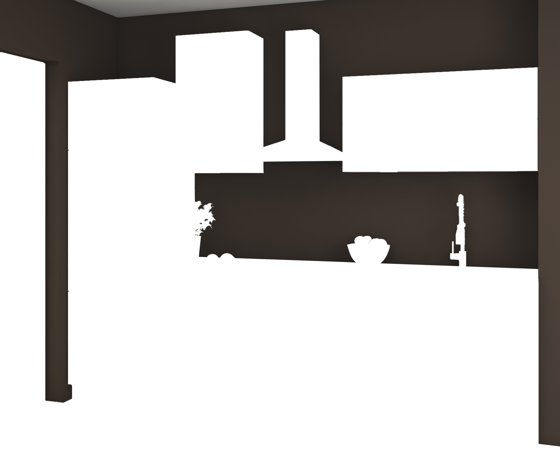 Küchenblock Move weiß matt B/H/T: ca. 280x230x60 cm