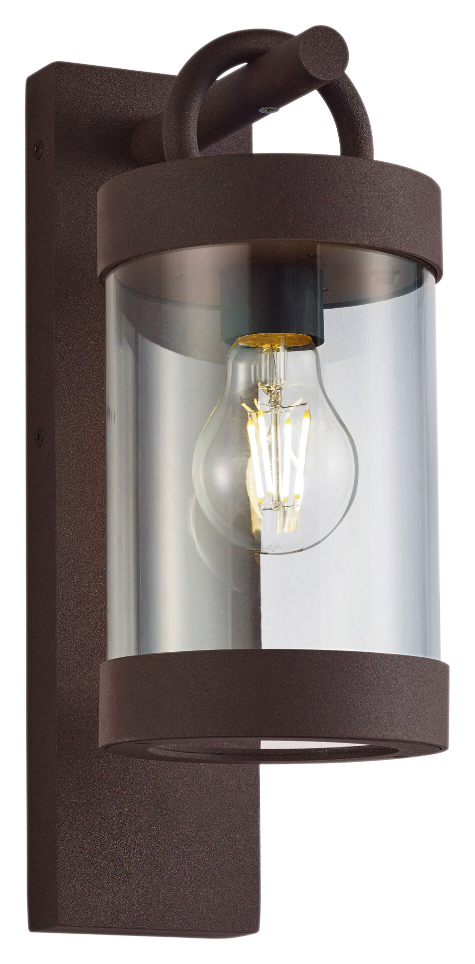 Außenleuchte 204160124 rostfarbig klar B/H: ca. 12x33 cm