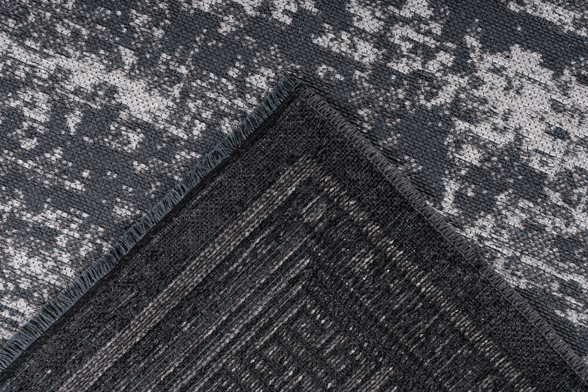 Kayoom Flachflorteppich Kalea 325 grau B/H/L: ca. 120x0,8x170 cm