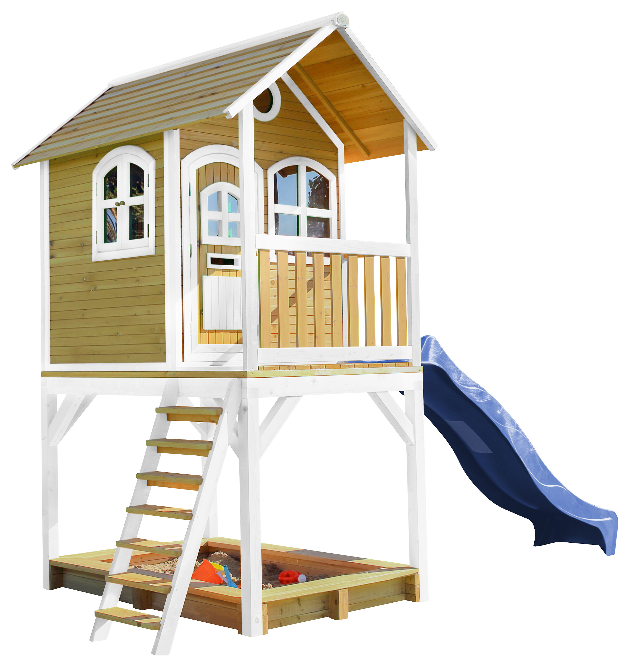 AXI Spielhaus Sarah braun B/H/L: ca. 370x291x191 cm