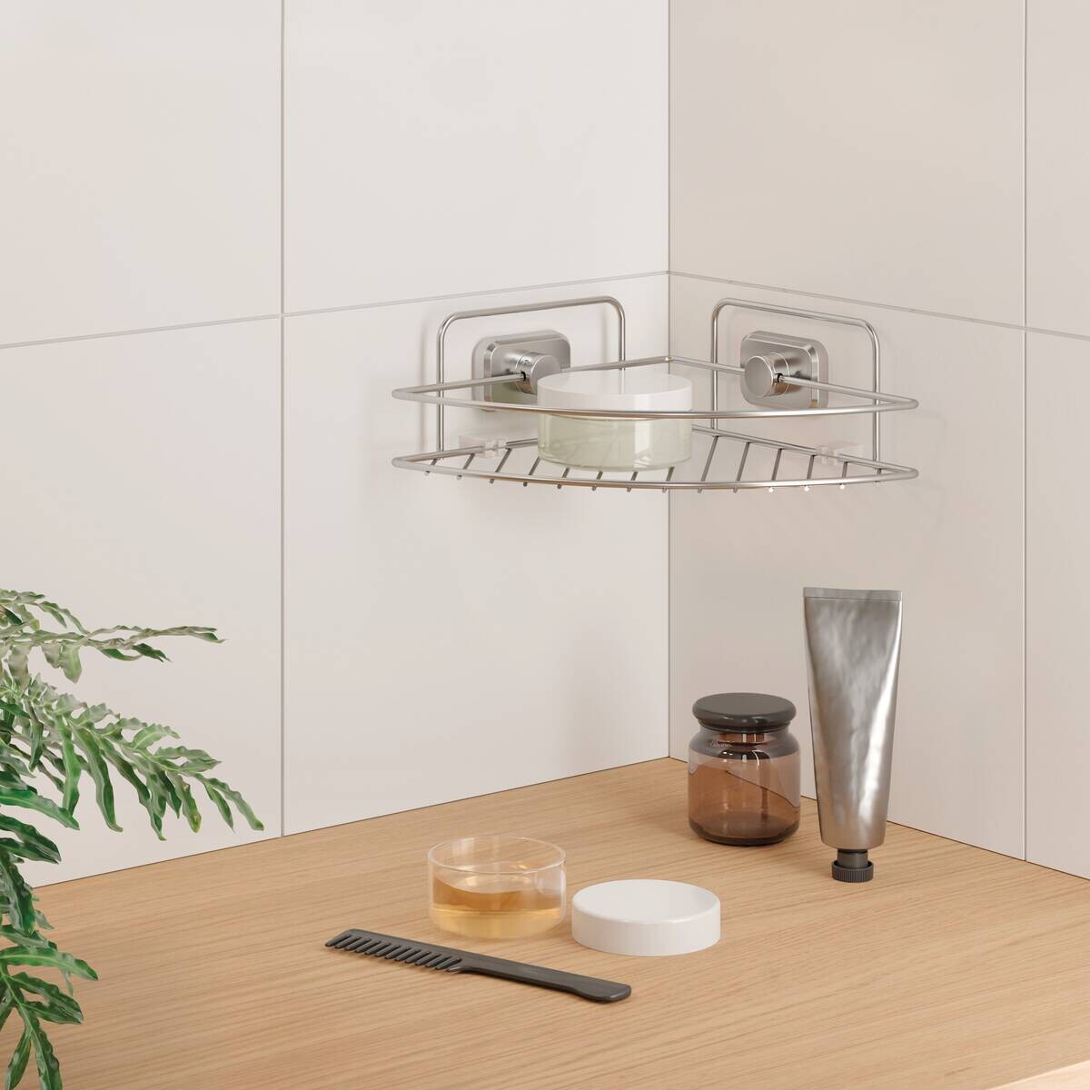 Eckablage Chrom Metall