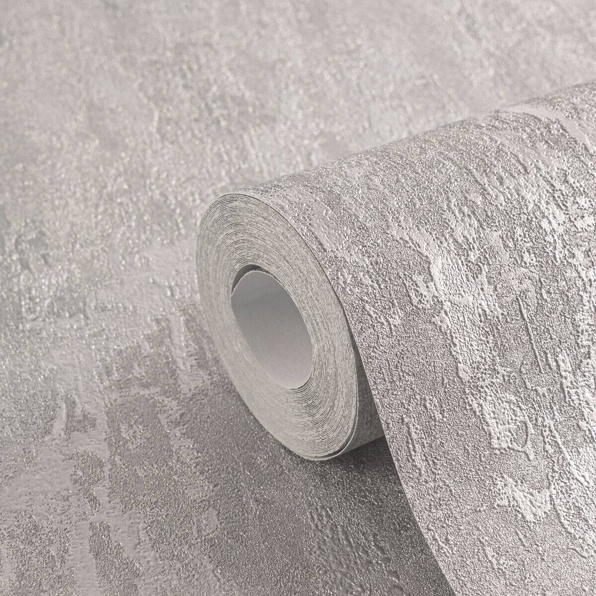 A.S.Creation Vliestapete Glänzend silber B/H/D: ca. 53x1005x9 cm