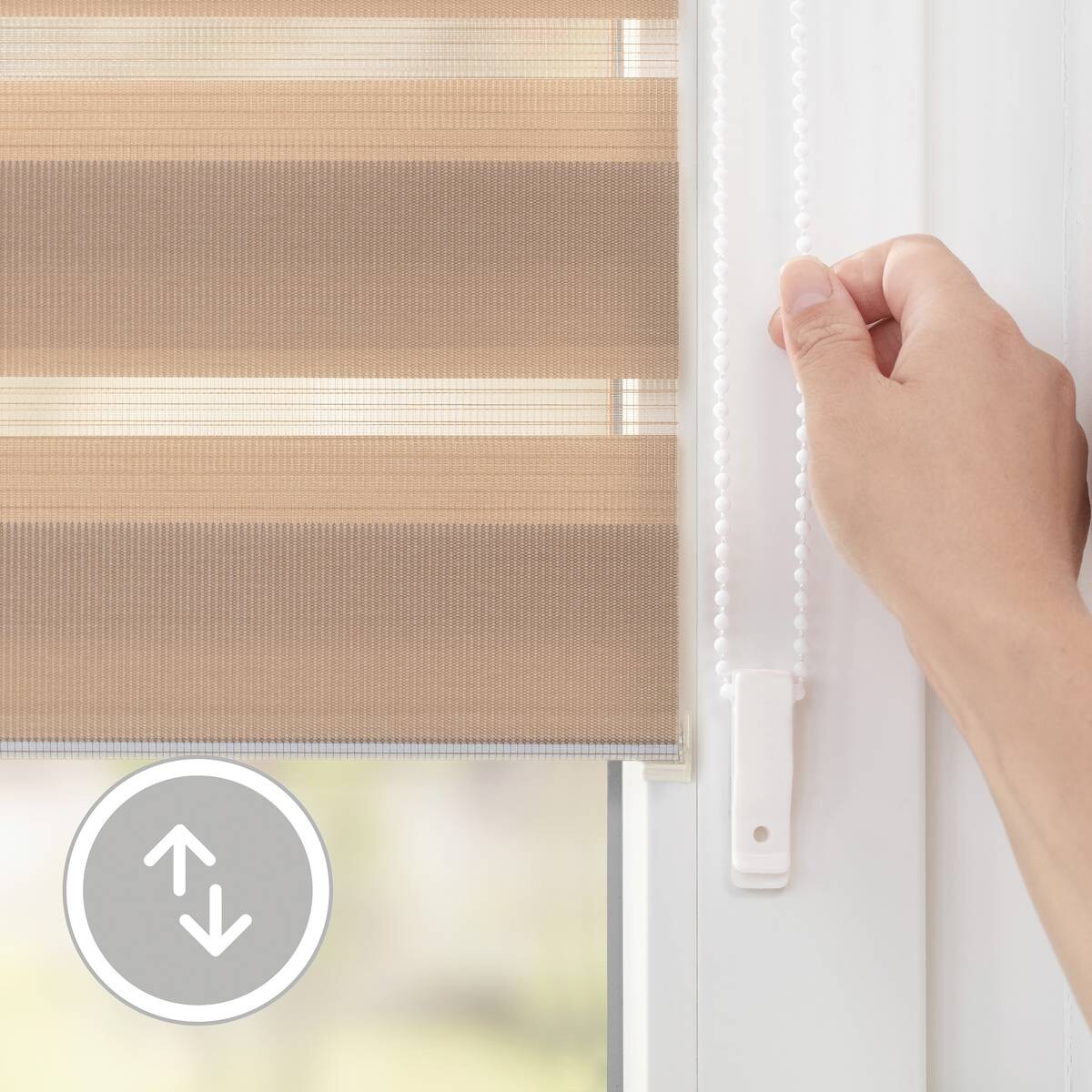 LICHTBLICK Doppelrollo Duo taupe B/L: ca. 45x150 cm