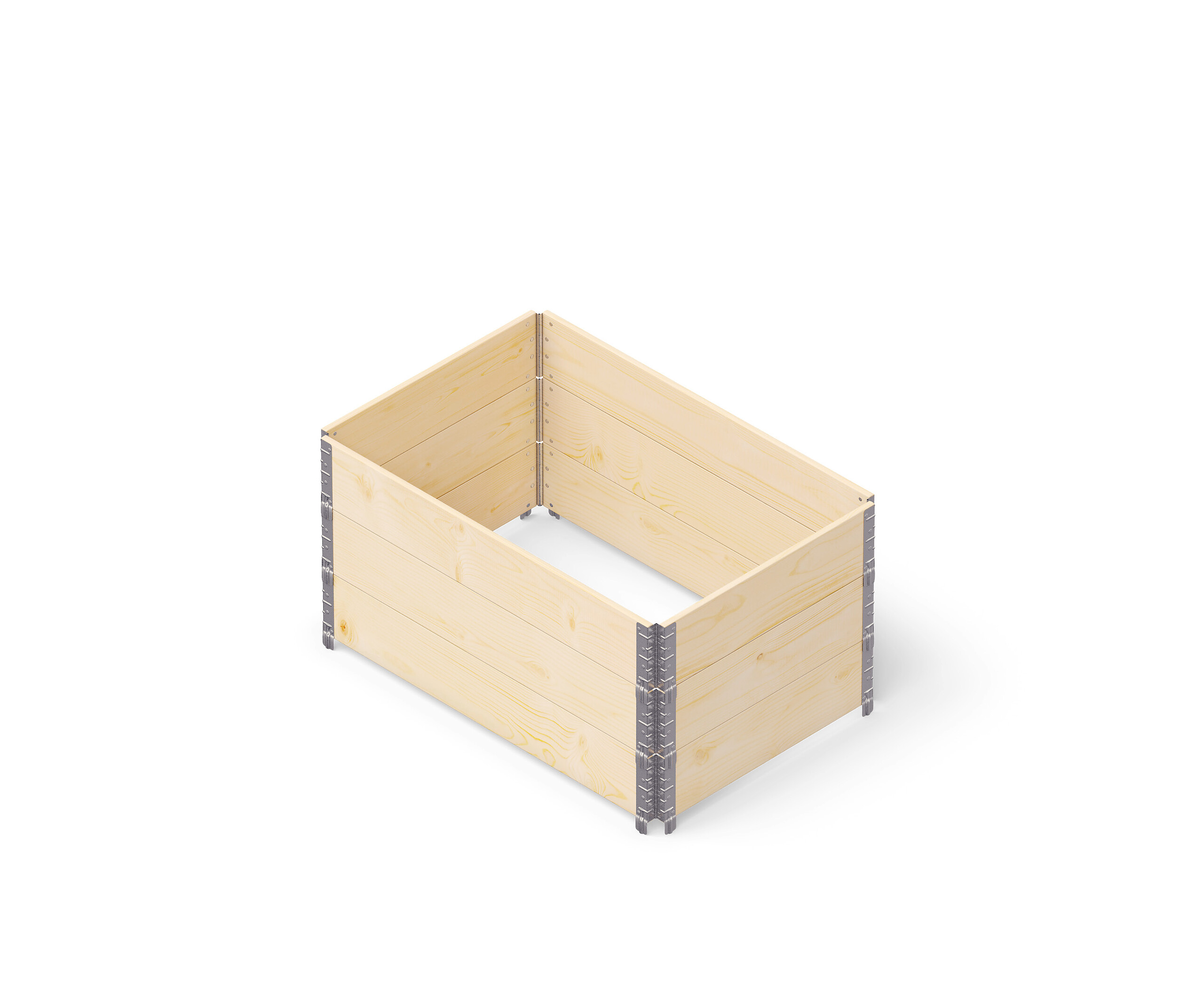 UPYARD Hochbeet INDUSTRIAL natur Holz B/L: ca. 80x120 cm