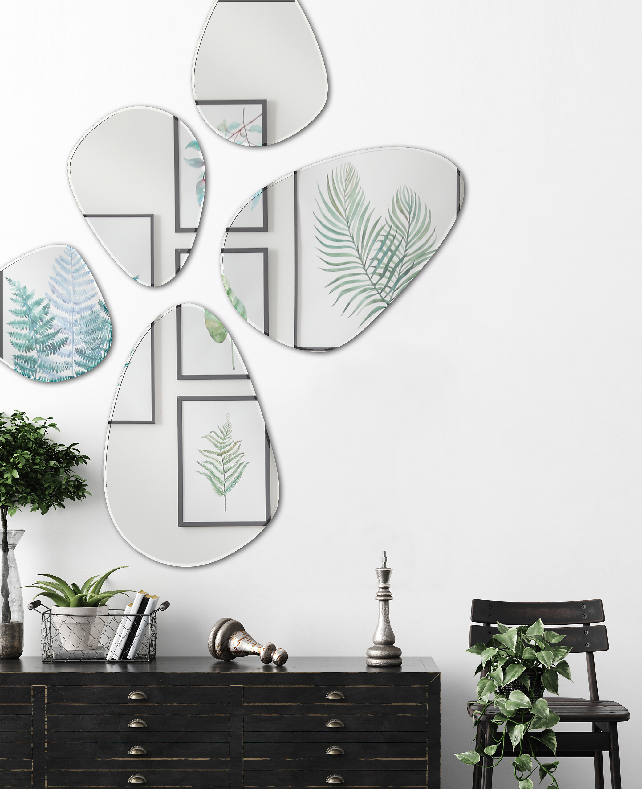 Mirrors&More Facettenspiegel ISABELLA B/H/T: ca. 40x30x0,5 cm