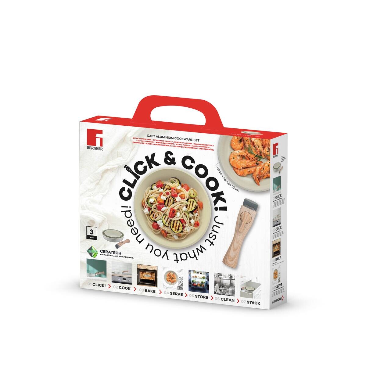 BERGNER Bratpfannenset CLICK & COOK