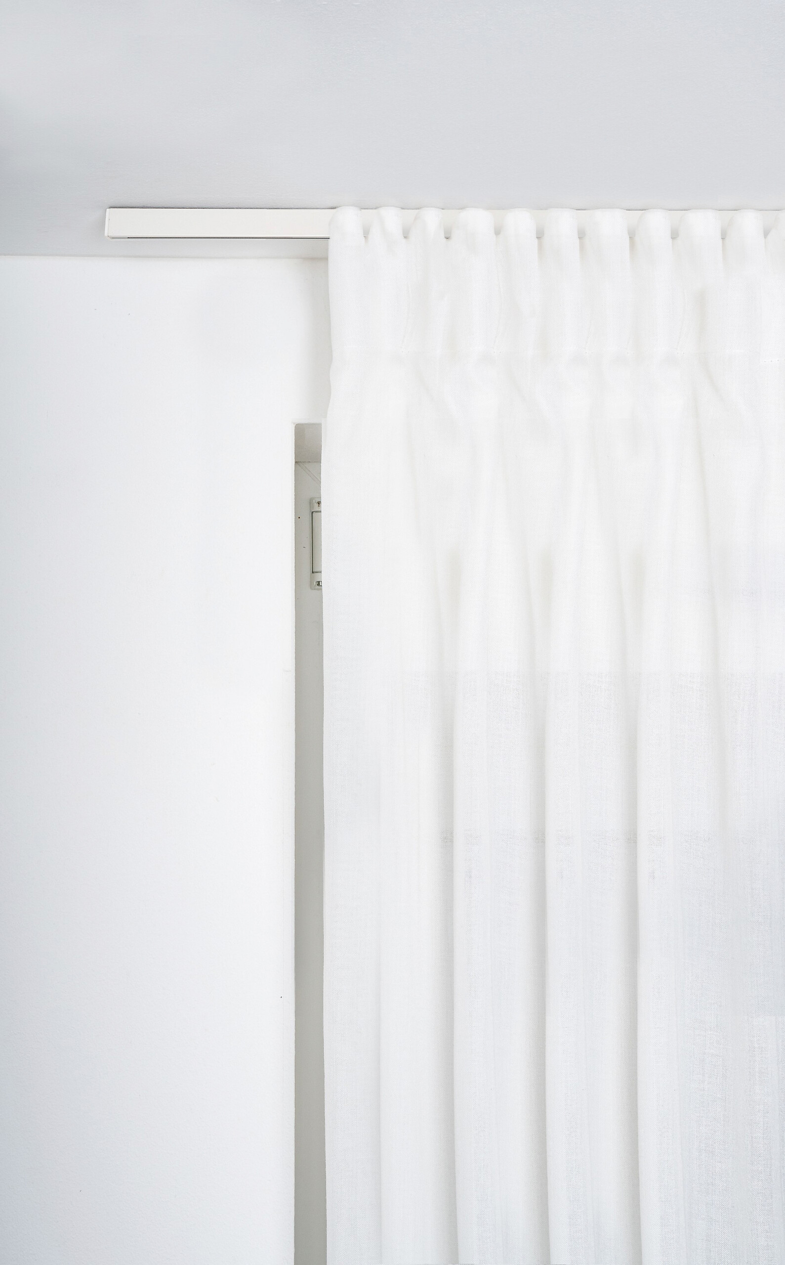 ondeco Gardinenschiene smart weiß Metall L: ca. 240 cm 1.0 Läufe