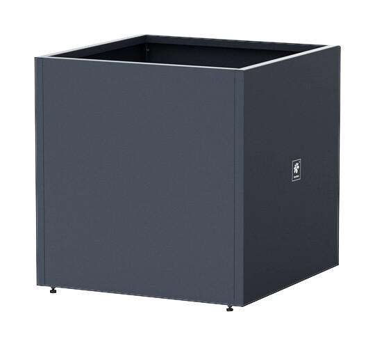 Herstera Garden Pflanzkasten anthrazit Metall B/H/L: ca. 70x70x70 cm