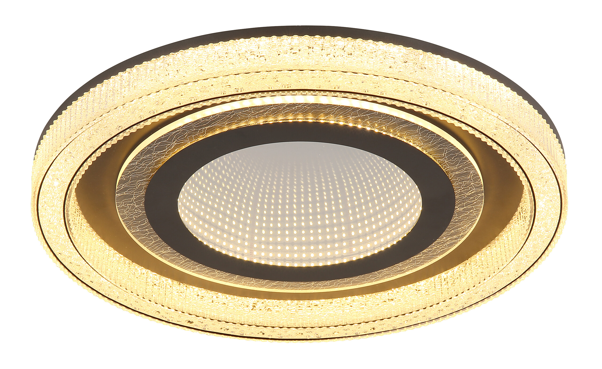 GLOBO Deckenleuchte klar mattschwarz Acryl Metall H/D: ca. 7x48 cm 1 Brennstellen