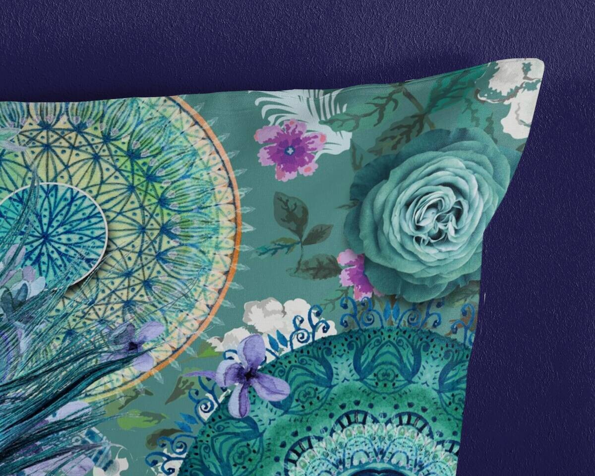 Baumwoll Bettwäsche Kari Satin grün Baumwolle B/L: ca. 200x200 cm