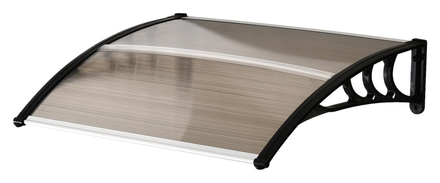 Outsunny Haustürvordach braun B/H/L: ca. 80x23x120 cm ca. 2 kg