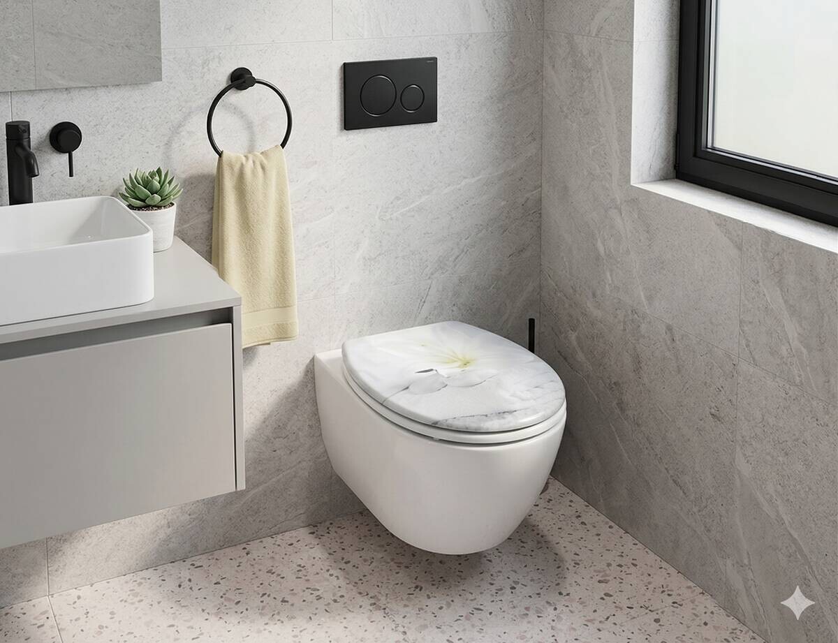 POCOline WC-Sitz White Wellness Duroplast