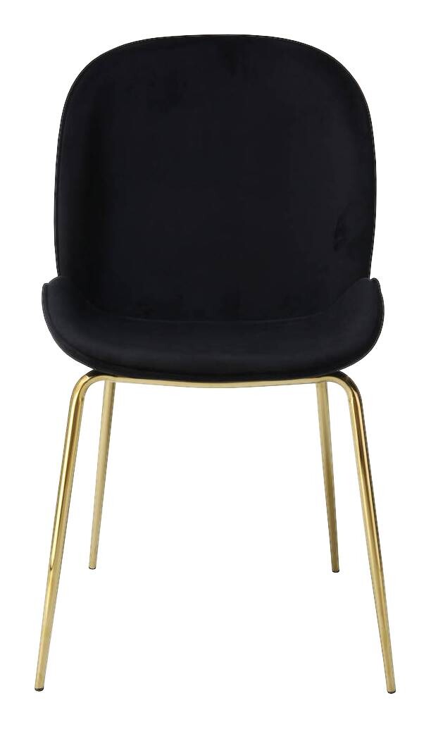 Stuhl Charlize 100 2er schwarz Microfaser B/H/T: ca. 48x87x59 cm