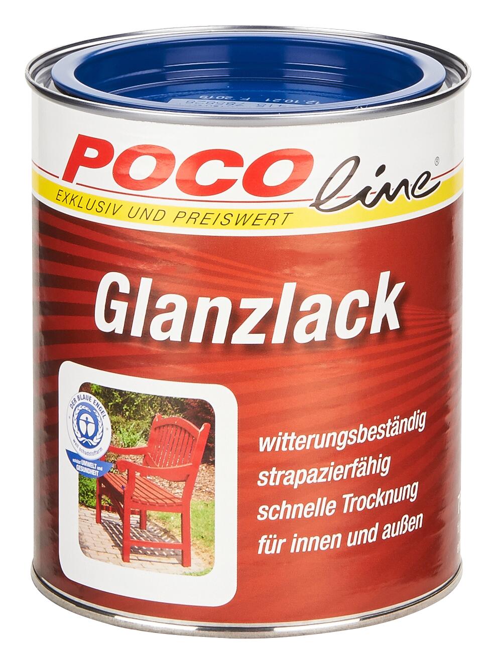 POCOline Acyl Buntlack enzianblau glänzend ca. 0,75 l