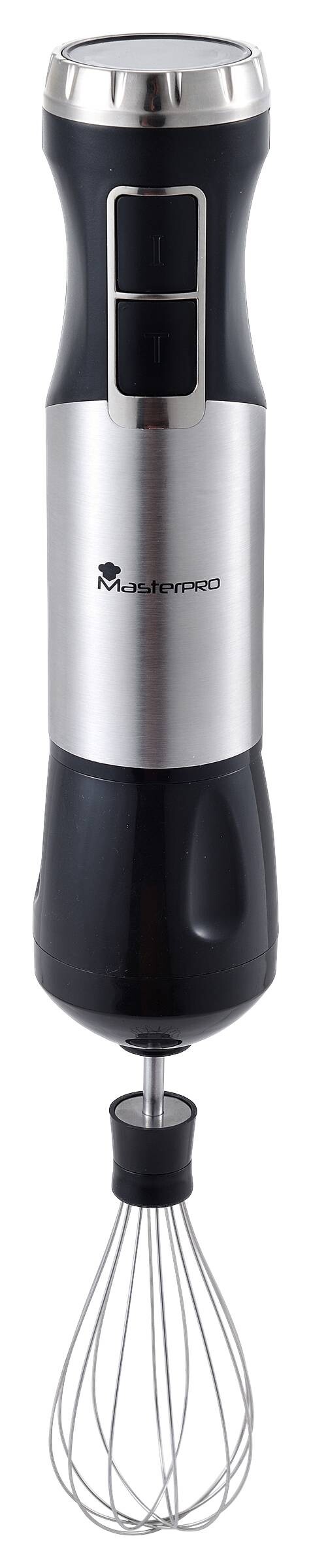 MASTERPRO Stabmixer-Set BGMP-9126 Foodies schwarz silber Edelstahl Kunststoff B/H/T: ca. 25,5x26x12,5 cm