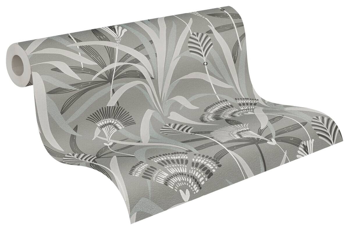 A.S.Creation Vliestapete grün blau grau B/H/D: ca. 53x1005x9,2 cm